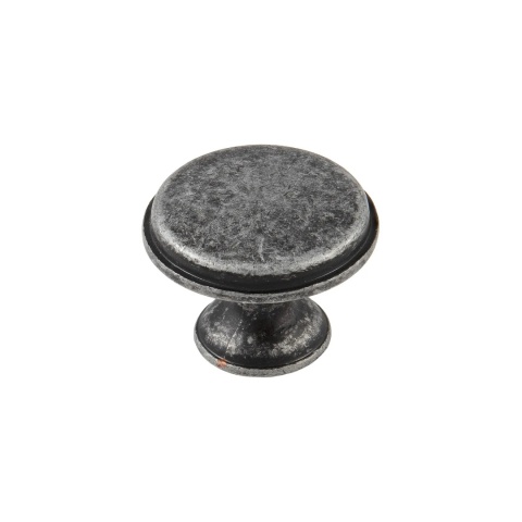 Uchwyt gałka meblowa Cento 28mm Srebro antyczne GTV