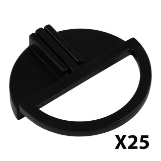 Uchwyt gałka meblowa Istambul 64mm Czarny EMUCA - 25 Sztuk