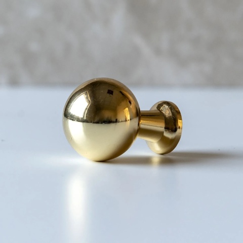 Uchwyt gałka meblowa Nord 23mm Mosiądz GTV