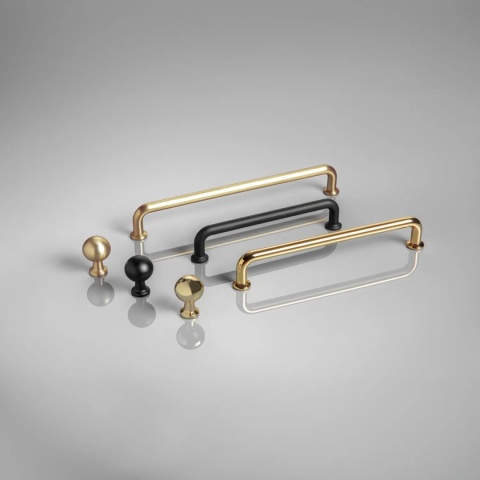 Uchwyt gałka meblowa Nord 23mm Mosiądz GTV