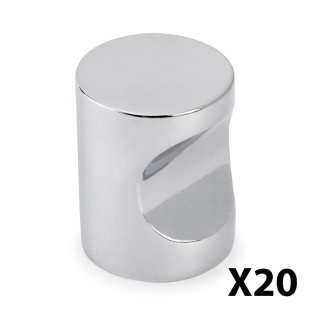 Uchwyt gałka meblowa Panama fi 20mm Chrom EMUCA - 20 Sztuk