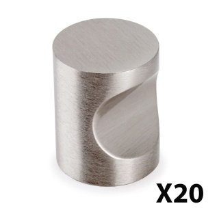 Uchwyt gałka meblowa Panama fi 20mm Nikiel satynowy EMUCA - 20 Sztuk