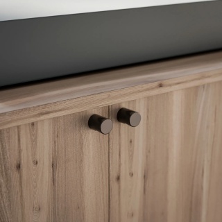 Uchwyt gałka meblowa Panama fi 20mm Tytan połysk EMUCA - 20 Sztuk