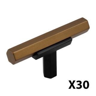 Uchwyt gałka meblowa Patna L 60mm Brąz EMUCA - 30 Sztuk