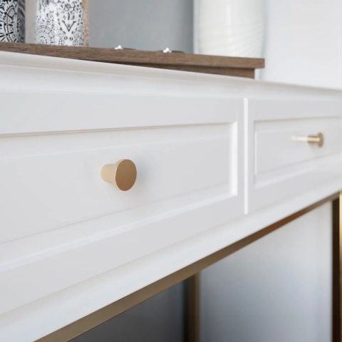 Uchwyt gałka meblowa Spot 24mm Złoto szczotkowane GTV