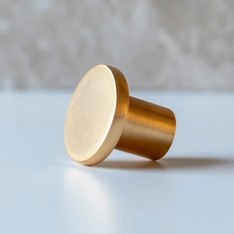 Uchwyt gałka meblowa Spot 24mm Złoto szczotkowane GTV