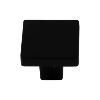 Uchwyt gałka meblowa kwadratowa Baku 30x30mm Czarny EMUCA - 30 Sztuk