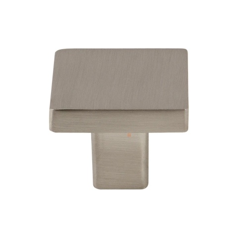 Uchwyt gałka meblowa kwadratowa Baku 30x30mm Nikiel satynowy EMUCA - 30 Sztuk