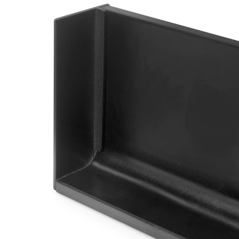 Zaślepka do górnego profilu GOLA lewa - czarna