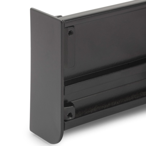 Zaślepka do górnego profilu GOLA lewa - czarna