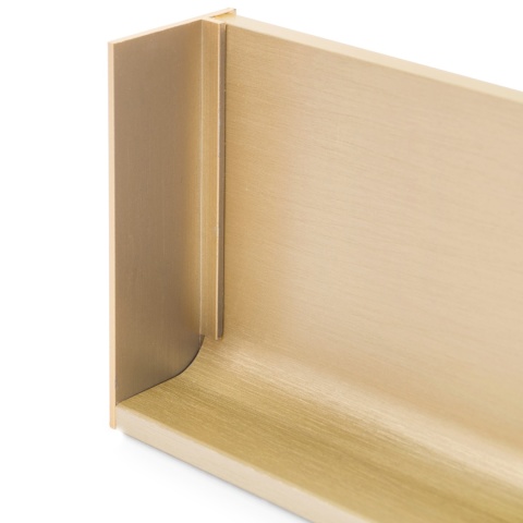 Zaślepka do górnego profilu GOLA lewa - złoty