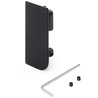 Zaślepka do górnego profilu GOLA prawa - czarna