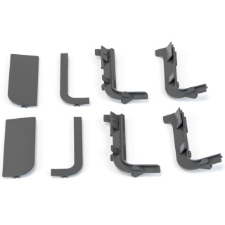 Zestaw akcesoriów do górnego profilu GOLA - antracyt