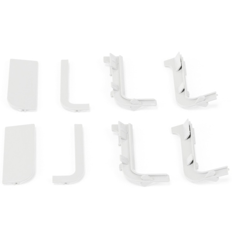 Zestaw akcesoriów do górnego profilu GOLA - biały