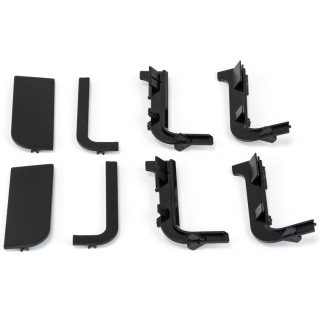 Zestaw akcesoriów do górnego profilu GOLA - czarny