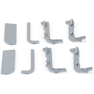 Zestaw akcesoriów do górnego profilu GOLA - szary