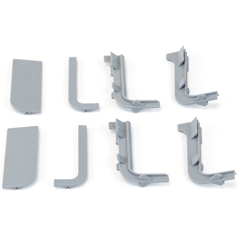 Zestaw akcesoriów do górnego profilu GOLA - szary