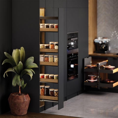 Kosz Cargo Maxi 15 5P Boczne Lewe PURO CICHY DOMYK Czarny Dąb REJS