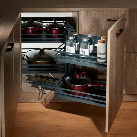 Kosz Cargo Magic Corner 900-1000mm MPTJ017GB5 Prawy Biały AMIX