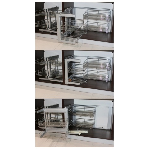 Kosz Cargo Magic Corner 900mm PTJ017GA Lewy AMIX