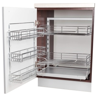 Kosz Cargo Magic Corner z mocowaniem frontu do szafki 600mm PTJ017J AMIX