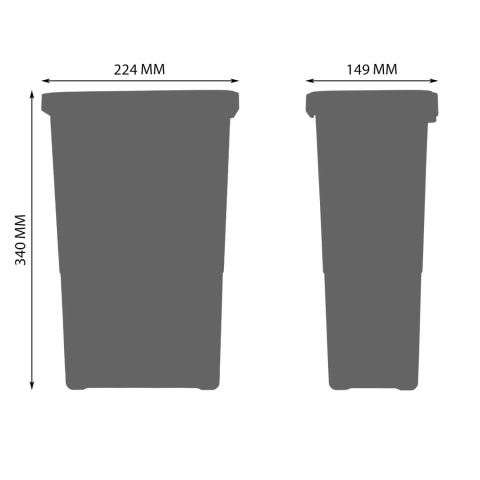 Kosz Segregator na śmieci Sortownik 60 1x18L 2x8L FUTURE