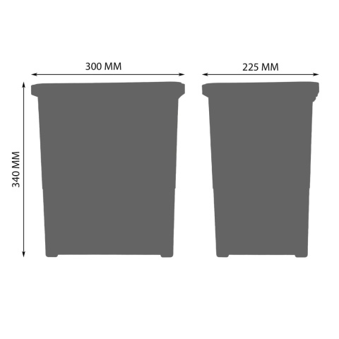 Kosz Segregator na śmieci Sortownik 60 2x18L FUTURE