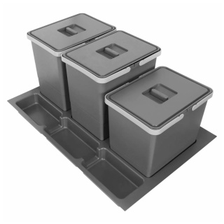 Kosz Segregator na śmieci Sortownik 80 2x18L 1x15L FUTURE CONFIG