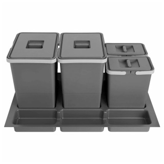 Kosz Segregator na śmieci Sortownik 80 2x18L 2x7L FUTURE CONFIG