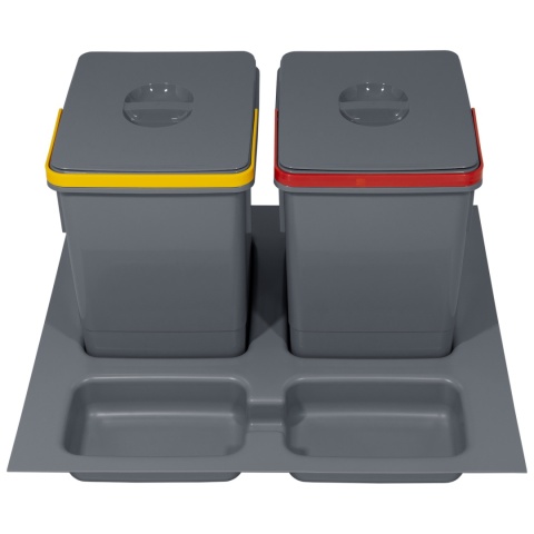 Kosz na śmieci Segregator RUBIO 60 2x15L antracyt AMIX