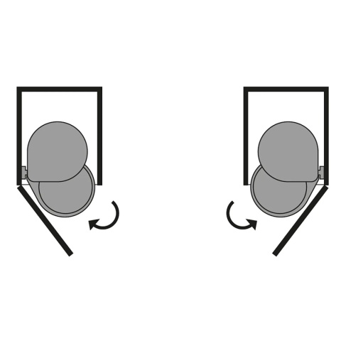 Kosz na śmieci pojemnik na drzwi 13L biały EMUCA