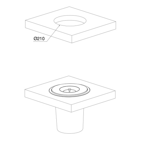 Kosz na śmieci wpuszczany w blat podblatowy 5L EMUCA