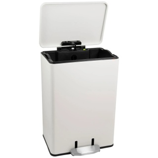 Kosz pojemnik na śmieci 12L z pedałem Biały Emuca