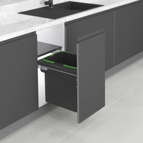 Kosz pojemnik na śmieci Recycle 35L antracyt EMUCA