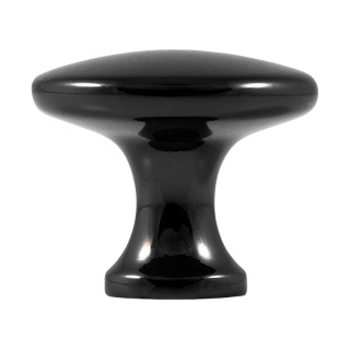 Uchwyt gałka meblowa Udine 29mm Czarny chrom GTV