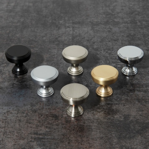 Uchwyt meblowy Gałka do szafek G041 Satyna Amix