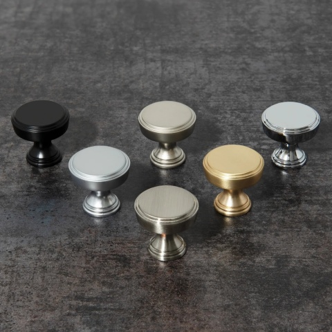 Uchwyt meblowy Gałka do szafek G041 Złoty szczotkowany Amix