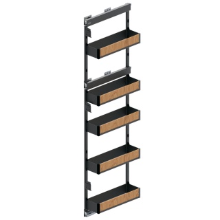 Kosz Cargo Maxi 20 5P Boczne Lewe PURO CICHY DOMYK Czarny Dąb REJS