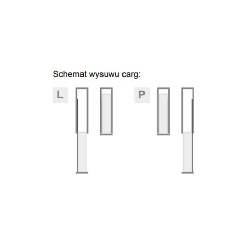 Kosz Cargo Maxi 20 5P Boczne Prawe PURO CICHY DOMYK Czarny Dąb REJS