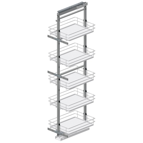 Kosz Cargo Maxi 40 5P Dolne CICHY DOMYK 100kg EVO Biały Chrom REJS