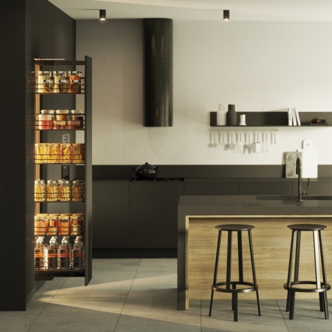 Kosz Cargo Maxi 40 5P Dolne CICHY DOMYK 100kg EVO Biały Chrom REJS