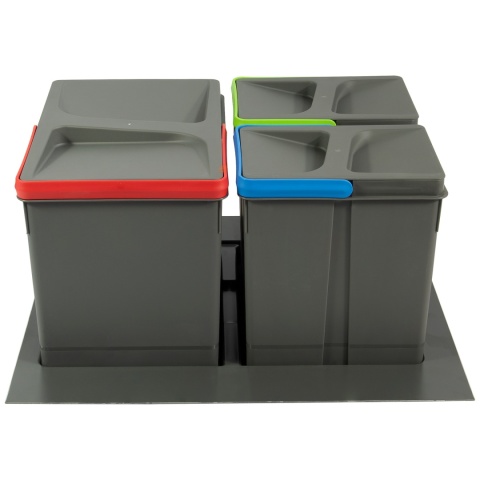 Kosz Segregator na śmieci 45 1x15L 2x7L EMUCA