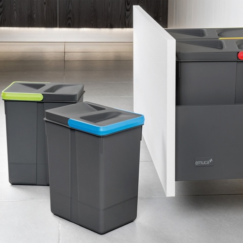 Kosz Segregator na śmieci 60 1x12L 2x6L EMUCA