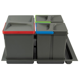 Kosz Segregator na śmieci 60 1x15L 2x7L EMUCA