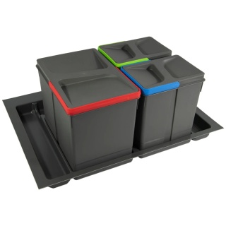 Kosz Segregator na śmieci 70 1x12L 2x6L EMUCA