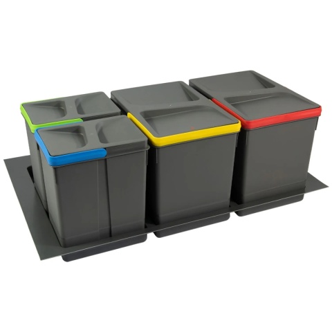 Kosz Segregator na śmieci 80 2x12L 2x6L EMUCA