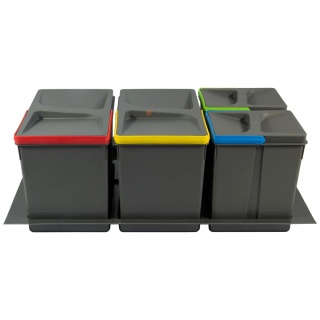 Kosz Segregator na śmieci 80 2x15L 2x7L EMUCA