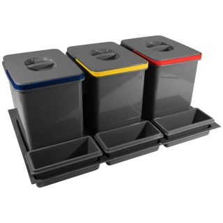 Kosz Segregator na śmieci 80 3x15L MULTINO GTV