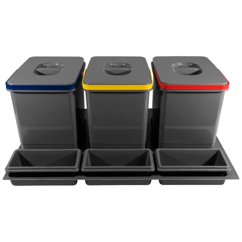 Kosz Segregator na śmieci 80 3x15L MULTINO GTV