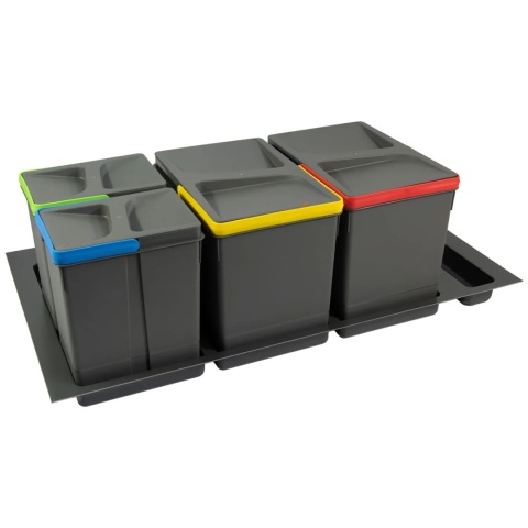 Kosz Segregator na śmieci 90 2x15L 2x7L EMUCA